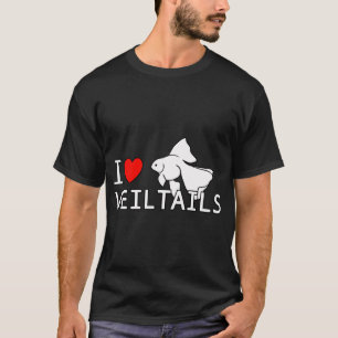 T-shirt J'aime les poissons rouges voilés fancy poissons r