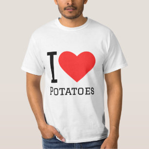 T-shirt j'aime les pommes de terre
