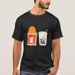 T-shirt J'Aime Les Poulets, Surtout Quand Le Thé À Bulle E