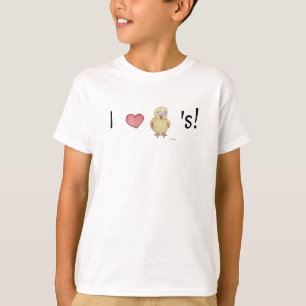 T-shirt J'aime les poussins Chick mignonne Humour drôle Fi