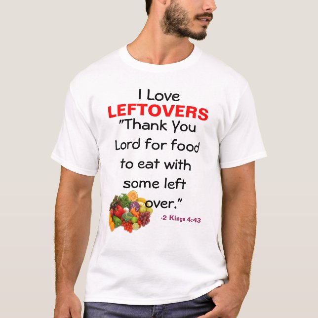T-shirt J'aime les restes du verset de la bible (Devant)