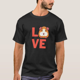 T-shirt J'Aime Les Rongeurs De Cochon De Guinée Propriétai