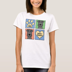 T-shirt J'aime les Schnauzers miniatures