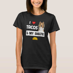 T-shirt J'Aime Les Tacos Et Mon Étagère Alimentaire Mexica