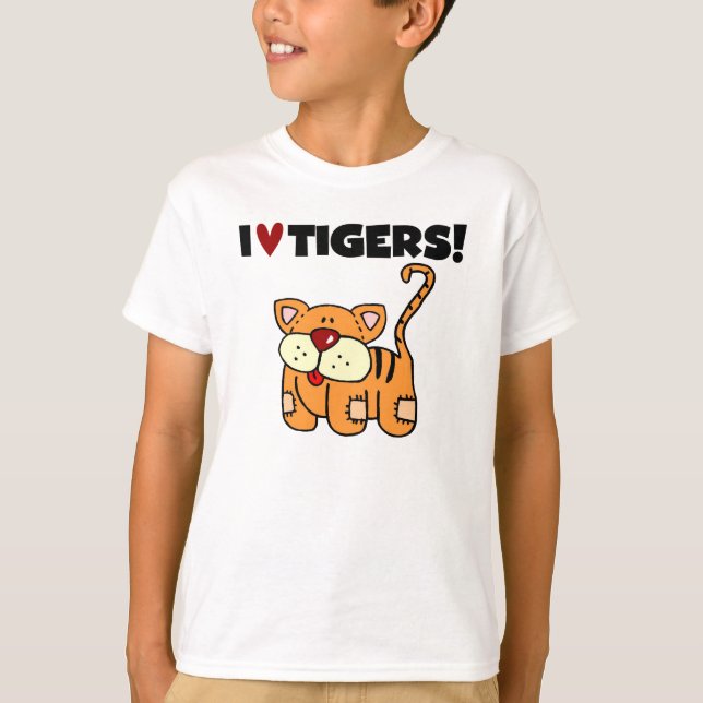 T-shirt J'aime les tigres (Devant)