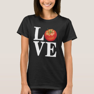 T-shirt J'aime les tomates drôle fermier jardinage végétal