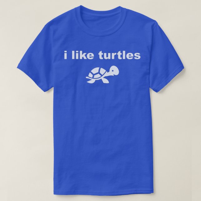 T-shirt J'Aime Les Tortues Mignonnes Turtle Pet (Design devant)