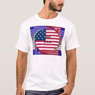 T-SHIRT J'AIME LES USA