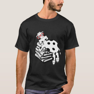 T-shirt J'aime les vaches Livre Nerd Agriculteur Enseignan