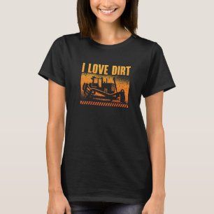 T-shirt J'aime les véhicules de construction de chantier d