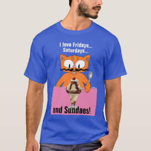 T-shirt J'aime les vendredis les samedis et dimanches! Été
