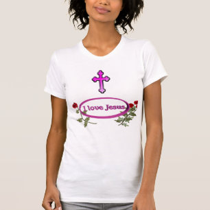 T-shirt J'aime les vêtements de femmes de Jésus
