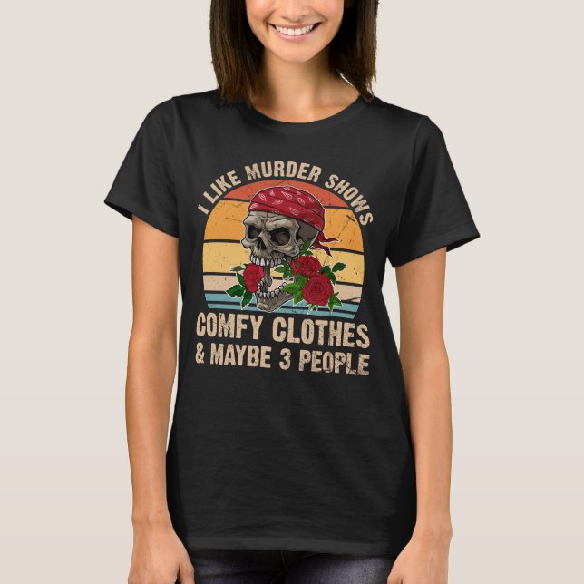 T-shirt J'Aime Les Vidéos De Meurtre Comfy Les Vêtements E (Devant)