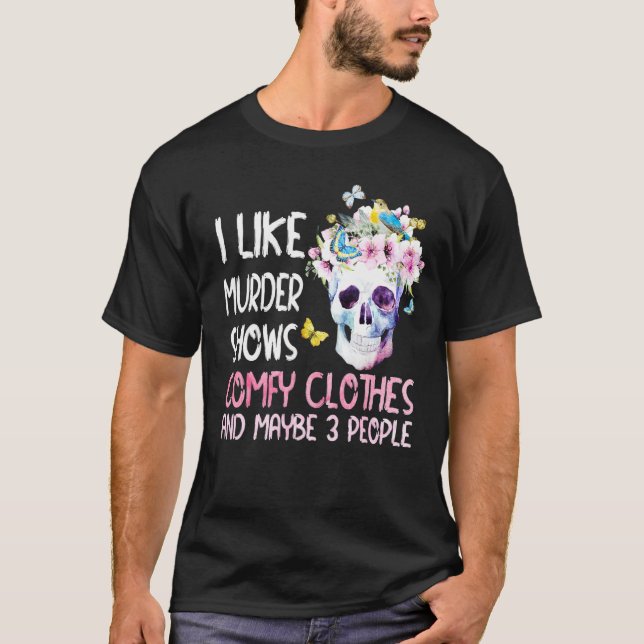 T-shirt J'Aime Les Vidéos De Meurtre Comfy Les Vêtements E (Devant)