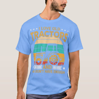 T-shirt J'aime les vieux Tracteurs amusants Tractor Collec