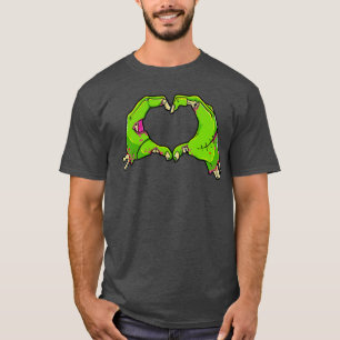 T-shirt J'aime les Zombies Halloween Drôle Amour Horreur H