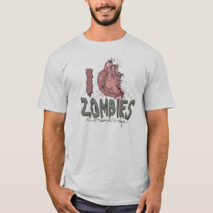 T-shirt J'aime les zombies par Mudge Studios
