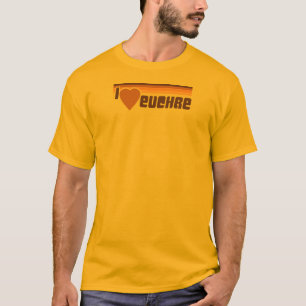 T-shirt J'aime l'Euchre rétro les années 70