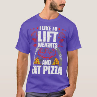 T-shirt J'Aime Lever Des Poids Et Manger De L'Entraînement