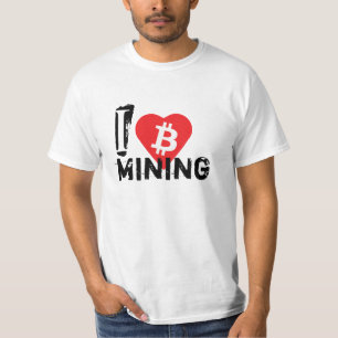 T-shirt J'aime l'extraction du Bitcoin