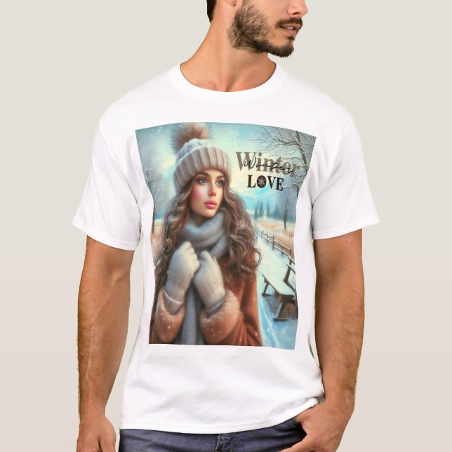 T-shirt J'aime l'hiver (Devant)