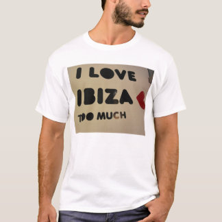 T-shirt j'aime l'ibiza que nous aimons l'ibiza chacun aime