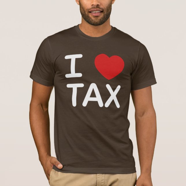 T-shirt J'aime l'impôt (Devant)