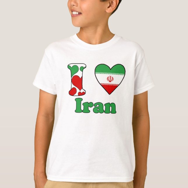 T-shirt J'aime l'Iran (Devant)