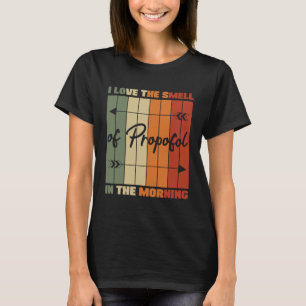 T-shirt J'Aime L'Odeur De Propfol Anesthésie Laryngosco