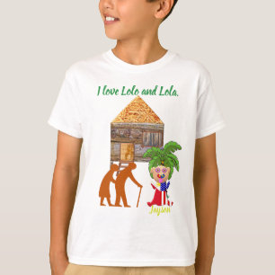 T-shirt J'aime Lolo et Lola, Philippin mignon, FilAm