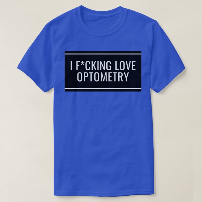 T-shirt J'aime l'optométrie 9 (Design devant)