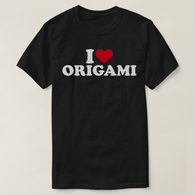 T-shirt J'aime l'origami (Design devant)