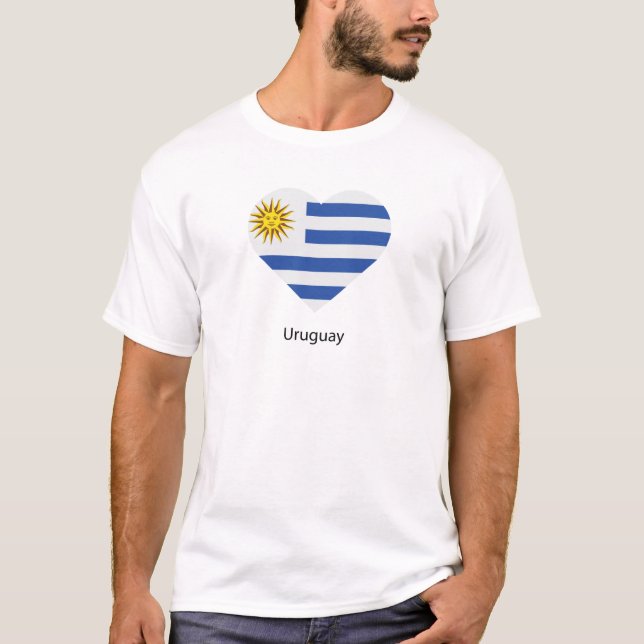 T-shirt J'aime l'Uruguay (Devant)