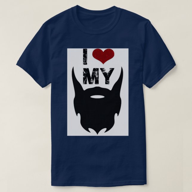 T-shirt j'aime ma barbe (Design devant)