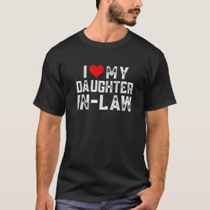 T-shirt J'Aime Ma Belle-Fille De Mon Coeur Correspondant F