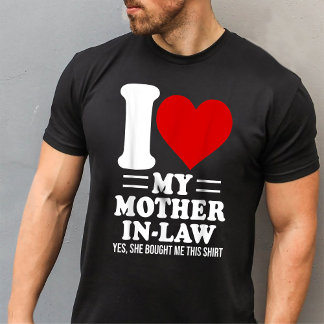 T-shirt J'aime ma belle-mère Amoureux de belle-famille