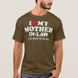 T-shirt J'aime ma belle-mère pour gendre
