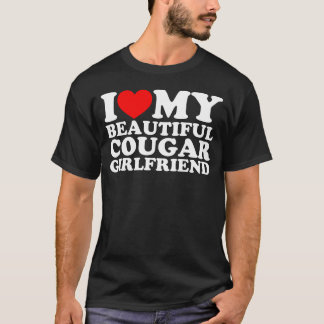 T-shirt J'Aime Ma Belle Petite Amie Cougar
