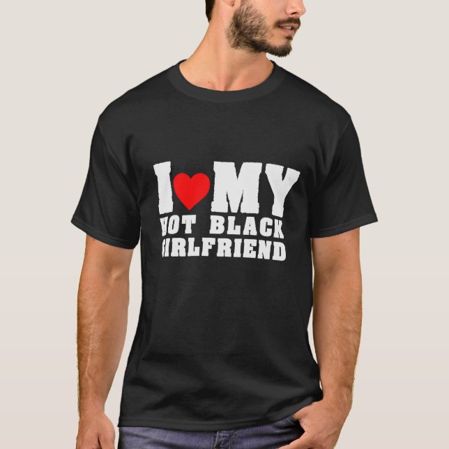 T-shirt J'Aime Ma Chaud Black Girlfiend (Devant)