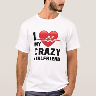 T-shirt j'aime ma copine folle