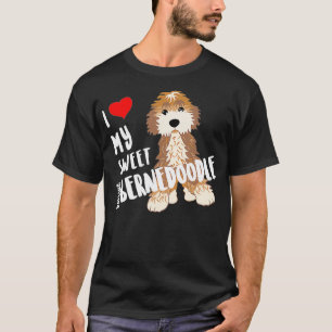 T-shirt J'Aime Ma Douce Chérie Bernedoodle Chien Drôle Mig