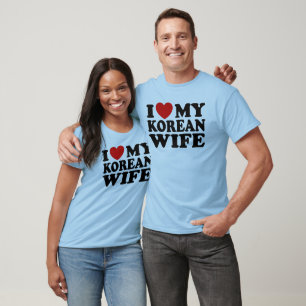 T-shirt J'Aime Ma Femme Coréenne