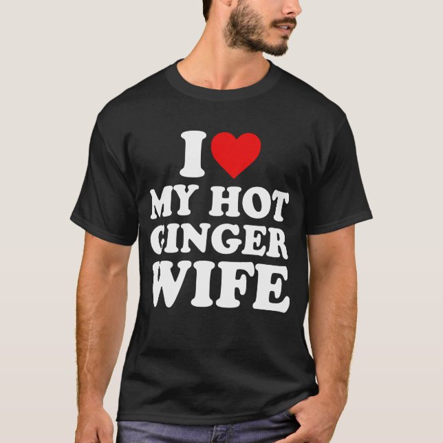 T-shirt J'Aime Ma Femme De Gingembre (Devant)