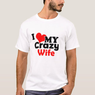 T-shirt J'aime ma femme folle