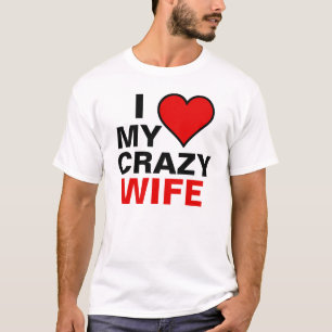 T-shirt J'Aime Ma Femme Folle