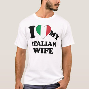 T-shirt J'aime ma femme italienne