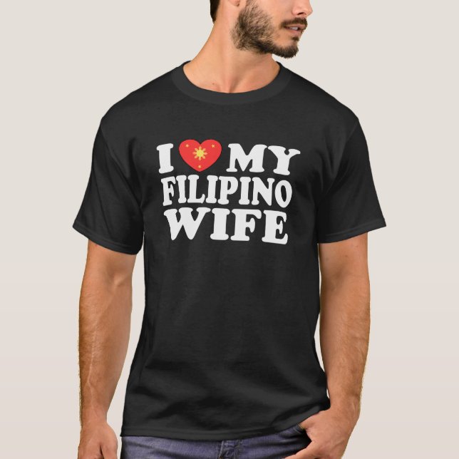 T-shirt J'Aime Ma Femme Philippine (Devant)