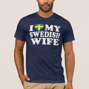 T-shirt J'Aime Ma Femme Suédoise