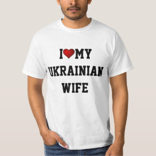 T-shirt J'aime ma femme ukrainienne