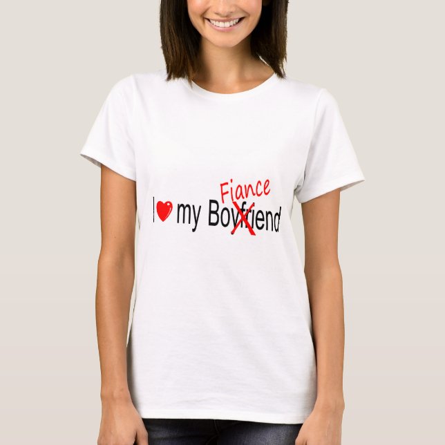 T-shirt J'Aime Ma Fiance (Devant)
